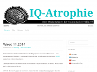 Screenshot des Blogs IQ-Atrophie