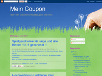 Screenshot des Blogs Mein Coupon