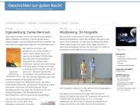 Screenshot des Blogs Geschichten zur guten Nacht
