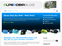 Screenshot des Blogs Alpe Adria Radweg