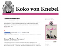 Screenshot des Blogs Koko von Knebel Blog – My Pet, My Style