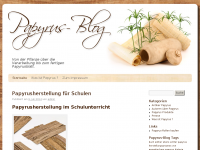 Screenshot des Blogs Papyrus Blog