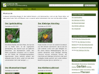 Screenshot des Blogs Muscus.de – ein Pflanzen und Gartenblog