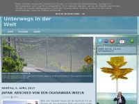 Screenshot des Blogs Unterwegs in der Welt