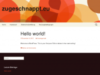 Screenshot des Blogs Zugeschnappt.eu