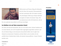 Screenshot des Blogs Fitness-Blog