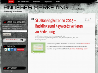 Screenshot des Blogs Anderes-Marketing.de