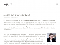 Screenshot des Blogs Agent CS Concierge Service
