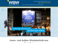 Screenshot des Blogs WBW Werbetechnik GmbH