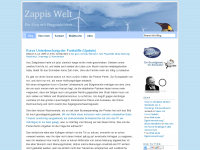 Screenshot des Blogs Zappis Welt