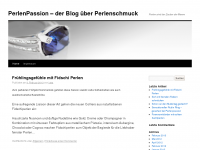 Screenshot des Blogs PerlenPassion – Der Blog über Perlenschmuck