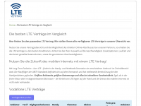 Screenshot des Blogs LTE Verträge finden