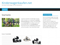 Screenshot des Blogs Kinderwagen kaufen