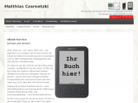 Screenshot des Blogs Lesen – Schreiben – Verlegen