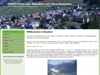 Screenshot des Blogs Hotel-Infos aus Nauders am Reschenpass