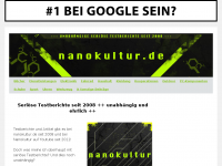 Screenshot des Blogs Nanokultur