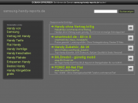 Screenshot des Blogs Samsung-Handy-Reports