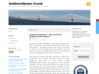 Screenshot des Blogs Geldverdienen Scout – Bau dir deine Brücke zum Erfolg