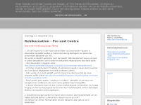 Screenshot des Blogs Paranormales Tagebuch
