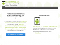 Screenshot des Blogs Android-Blog.net