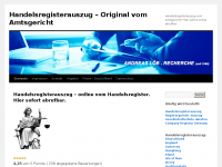 Screenshot des Blogs Handelsregisterauszug Sofort
