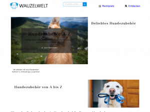 Screenshot des Blogs Wauzelwelt