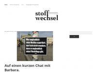 Screenshot des Blogs stoffwechsel | Auf ein Telefonat mit…