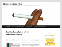 Screenshot des Blogs Elektrische Zigarette