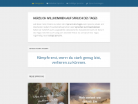 Screenshot des Blogs Spruch des Tages