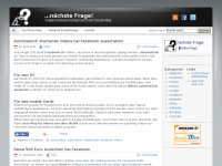 Screenshot des Blogs …nächste Frage!