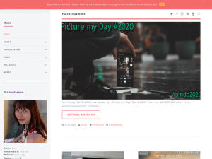 Screenshot des Blogs Pulchritudinous