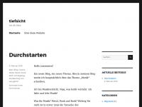 Screenshot des Blogs Tiefs(ch)icht