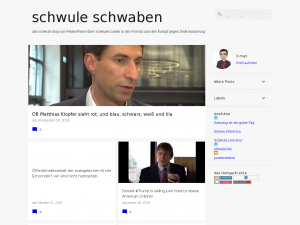 Screenshot des Blogs schwule schwaben