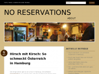 Screenshot des Blogs No Reservations