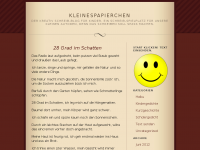 Screenshot des Blogs kleinespapierchen