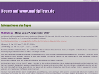 Screenshot des Blogs Multiplicus