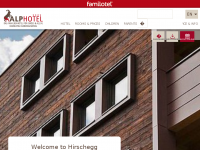 Screenshot des Blogs Kinderhotel Alphotel Blog