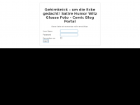 Screenshot des Blogs Gehirnknick – um die Ecke gedacht! Satire Humor Witz Glosse Foto – Comic Blog Portal