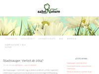 Screenshot des Blogs SabriNature – Bio, Öko und gesundes Leben