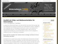 Screenshot des Blogs Unternehmen Firma