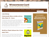 Screenshot des Blogs WordPressCafè