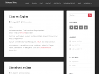 Screenshot des Blogs Matze’s Blog