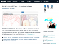 Screenshot des Blogs MILLUS