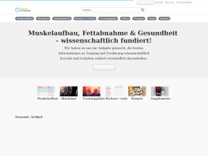 Screenshot des Blogs fitness-experts.de