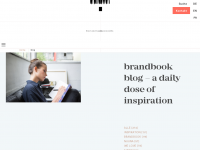 Screenshot des Blogs Brandbook – Notizbuch & Design-Blog