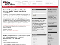 Screenshot des Blogs Koffer-Arena.de