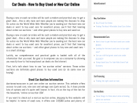 Screenshot des Blogs Sports Car Collection