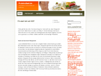 Screenshot des Blogs Proteindiät