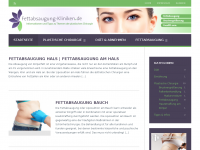 Screenshot des Blogs Fettabsaugung-Kliniken