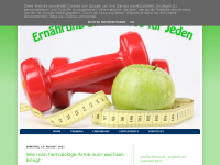 Screenshot des Blogs ernaehrung-fitness